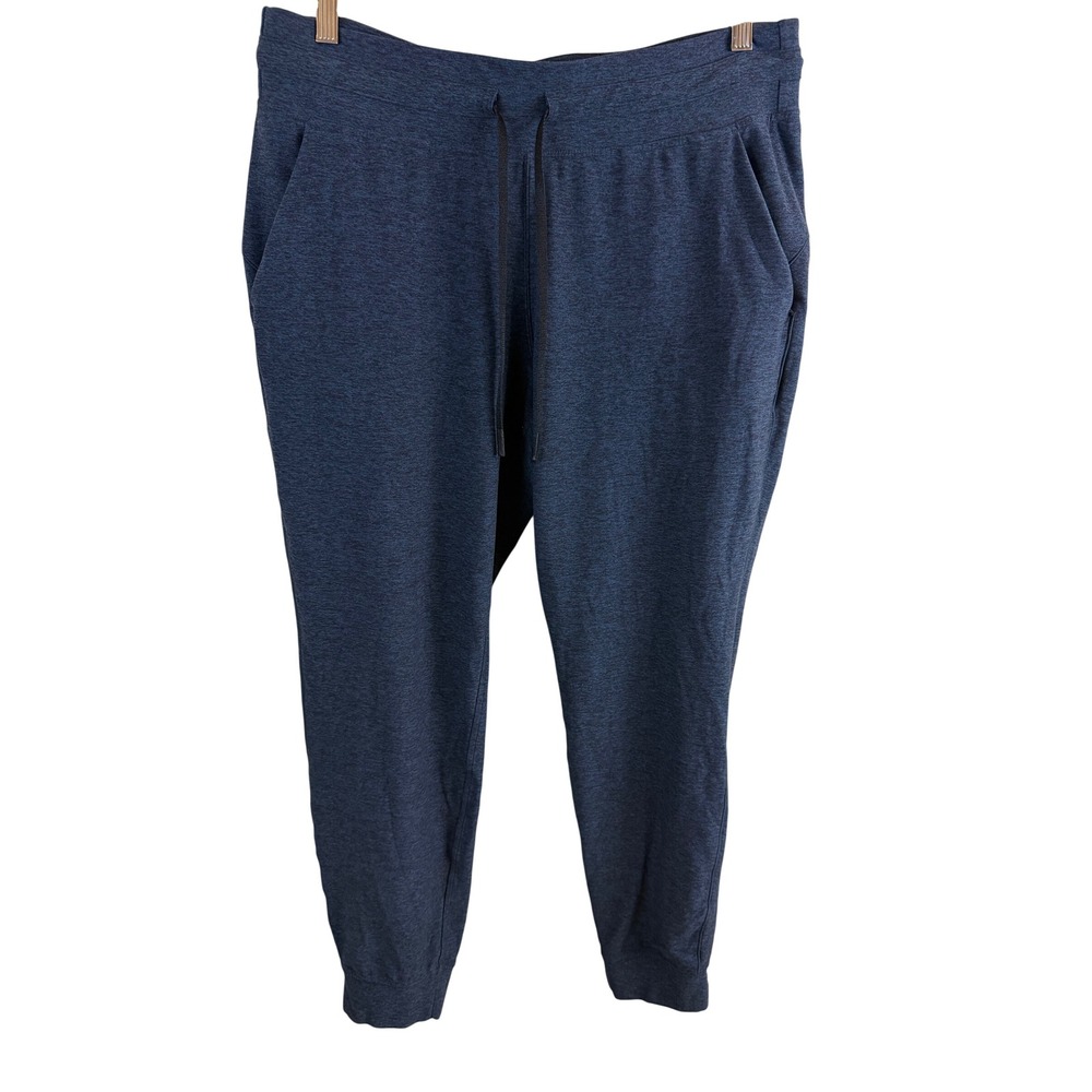Lululemon Ready to Rulu Jogger Women 14 Blue Heathered Pockets